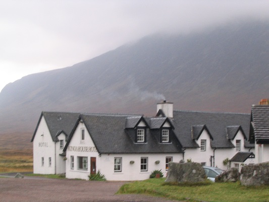 Hotel Kingshouse op een wandeling over de West Highland Way op mijn wandelreis in Schotland
