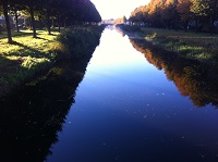 Oranjekanaal op een wandeling over het Drenthepad van Hooghalen naar Elp