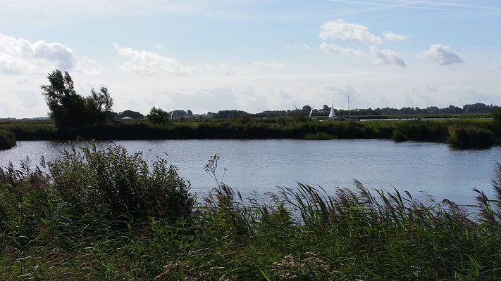 Wandelen over het Groot Frieslandpad langs de Lytse Potten bij Sneek