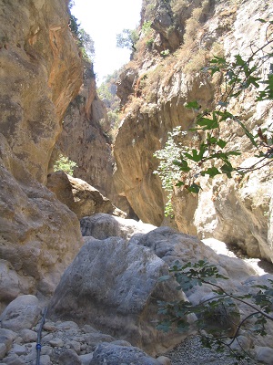 De Kritsakloof op Kreta tijdens een wandeling door de kloof