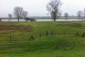 De Maas met uiterwaarden op een wandeling over het Maaspad van Grave naar Cuyk