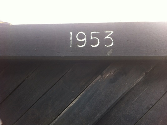 '1953' tijdens een wandeling over het Nederlands Kustpad van Goedereede naar de Philipsdam