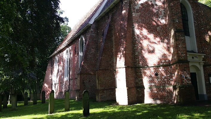 Kerk Bellingwolde op wandeling over het Noaberpad van Bad Nieuweschans naar Bellingwolde