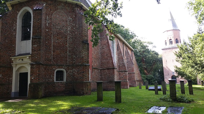 Kerk Bellingwolde op wandeling over het Noaberpad van Bad Nieuweschans naar Bellingwolde