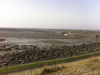 Slikken van Den Dortsman op wandeling over Elfstedenpad van Gorishoek naar Sint-Annaland