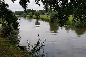 Oude Rijn tijdens wandeling over het Utrechtpad