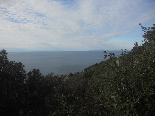 Kustlandschap wandeling naar Capo D'Enfalo op wandelreis naar Italiaans eiland Elba