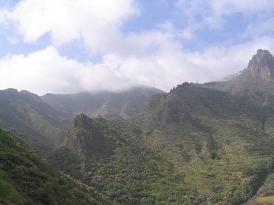 Hoge bergtoppen tijdens een wandelvakantie op Canarisch Eiland Gran Canaria