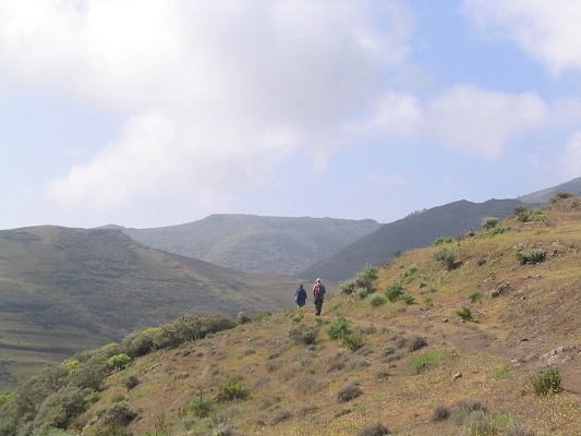 Landschap bij Cruz la Goleta tijdens een wandelvakantie op Canarisch Eiland Gran Canaria
