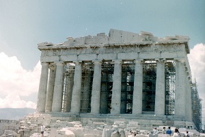 Akropolis in Athene tijdens wandelreis in Griekenland