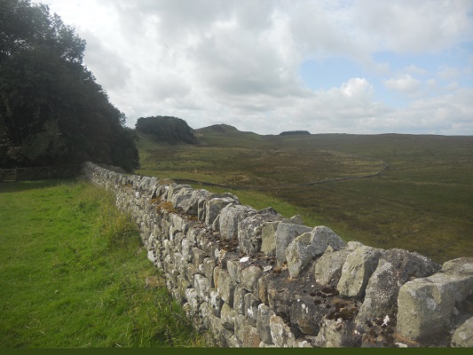 Muur van Hadrianus op een wandeling van Chollerford naar Once Brewed op wandelreis over Muur van Hadrianus in Engeland