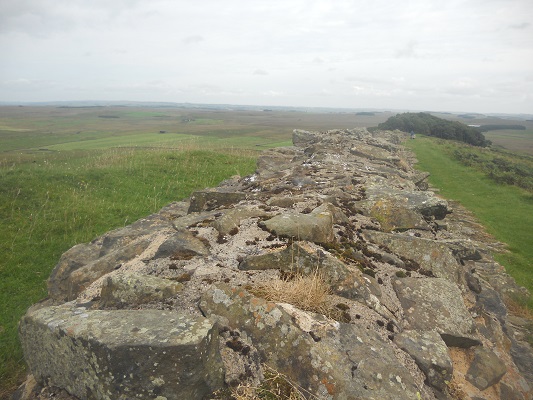 Muur van Hadrianus op een wandeling van Chollerford naar Once Brewed op wandelreis over Muur van Hadrianus in Engeland