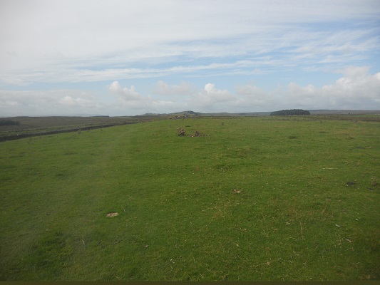 Weids landschap op een wandeling van Heddon on Wall naar Chollerford op een wandelreis over de Muur van Hadrianus in Engeland