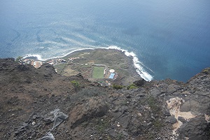 Zicht op noordkust bij La Calera op wandelreis naar Canarisch Eiland La Gomera