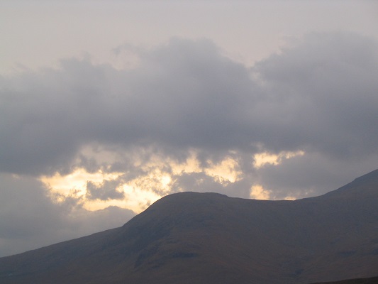 Bergen in de Highlands op een wandeling over de West Highland Way op mijn wandelreis in Schotland