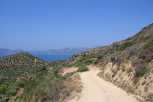 Wandelweg op wandelvakantie op Grieks eiland Zakynthos