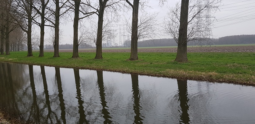 Kromgat op een wandeling over de Zuiderwaterlinie van Oosterhout via Geertruidenberg naar Hooipolder