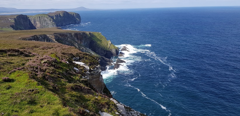 Wandeling op Horn Head in Ierland