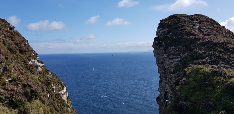 Wandeling op Horn Head in Ierland
