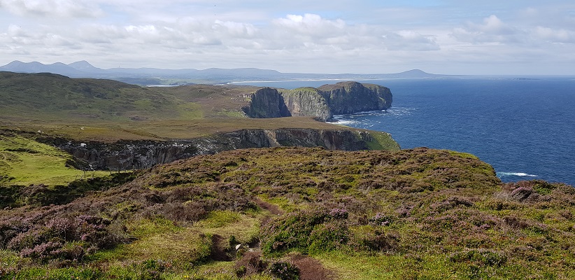 Wandeling op Horn Head in Ierland