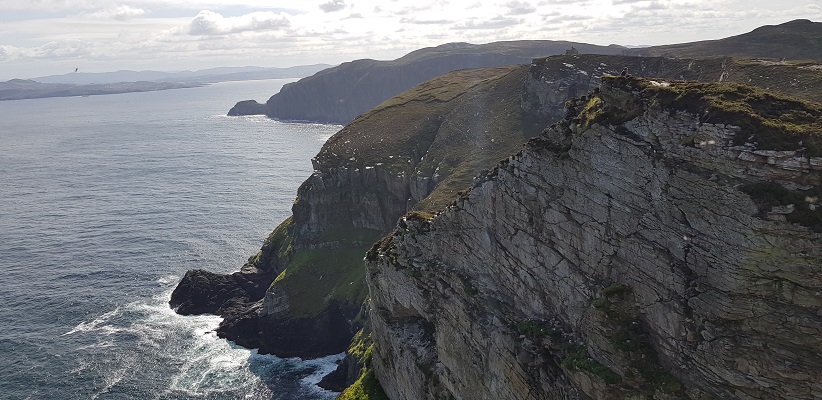 Wandeling op Horn Head in Ierland