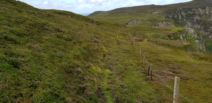 Wandeling op Horn Head in Ierland
