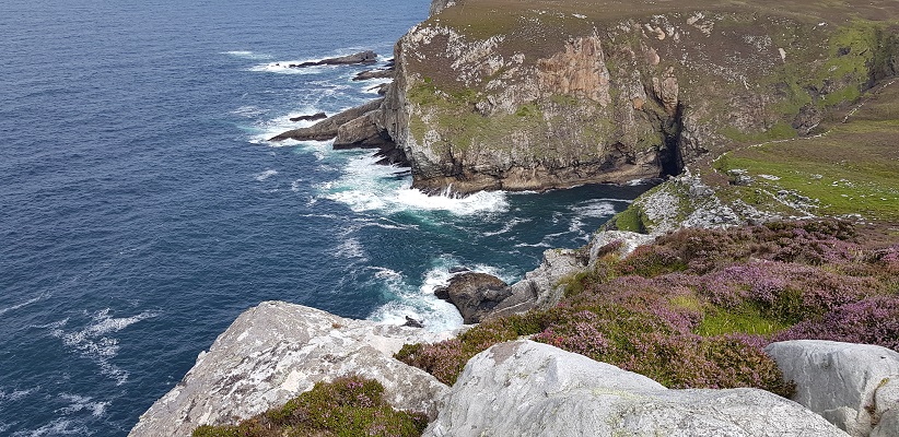 Wandeling op Horn Head in Ierland