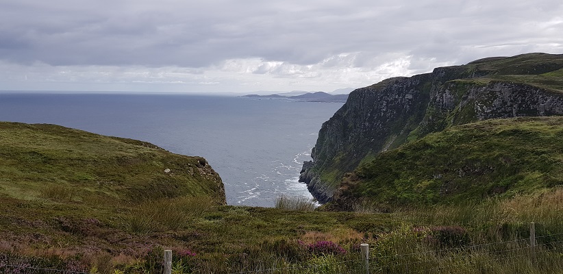 Wandeling op Horn Head in Ierland
