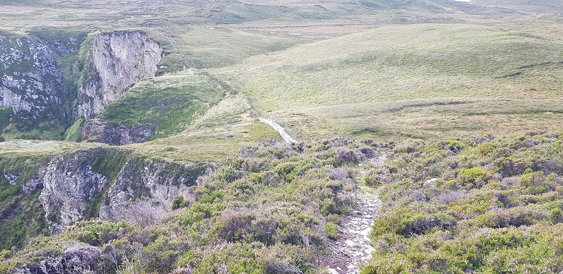 Wandeling op Horn Head in Ierland