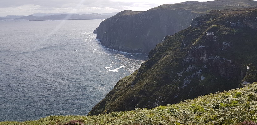 Wandeling op Horn Head in Ierland