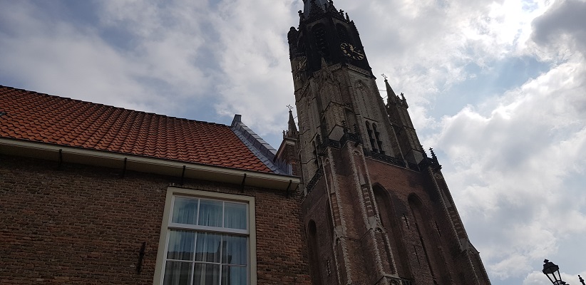 Wandelen in Delfland in Centrum Delft bij de Nieuwe Kerk