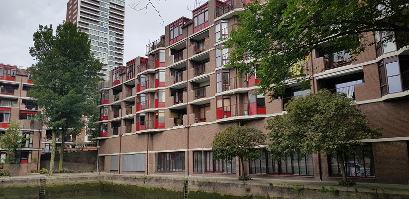 Woningbouw tijdens wandeling Creative Crosswalks Rotterdam
