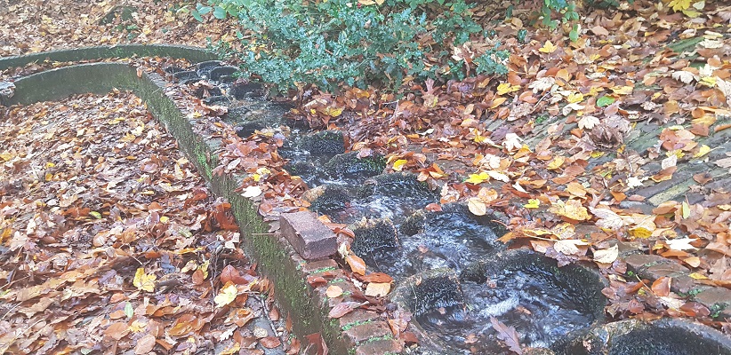 wandelen-buiten-de-binnenstad-van-arnhem-landgoederenpad-15 Wandeling over het Landgoederenpad van de gids Wandelen buiten de binnenstad van Arnhem uit de gids van Gegarandeerd Onregelmatig bij waterval in park Sonsbeek