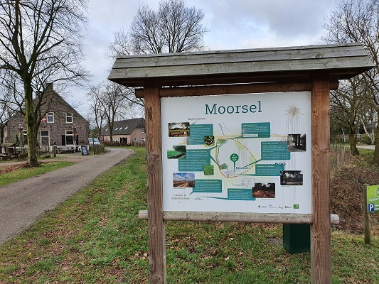 Wandeling bij Lierop over onderduikersroute bij gehucht Moorsel