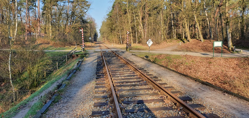 Wandeling over Trage Tocht Loenen bij spoorlijn Dieren-Apeldoorn