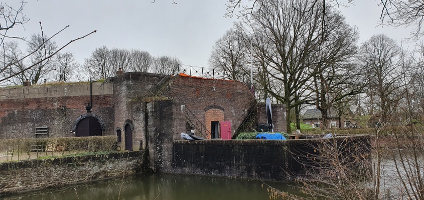 Wandeling over het Waterliniepad bij Nieuwegein bij Fort Juthpaas