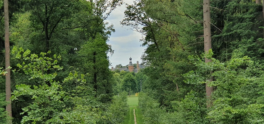Landgoedwandeling over het Keppelpad bij de Vrange Bult met zicht op kasteel Keppel