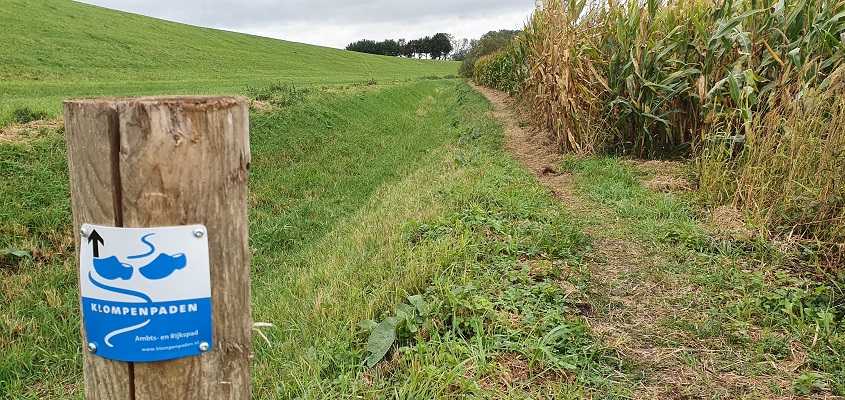 Wandeling over Klompenpad Ambts- en Rijkspad in Winssen in de uiterwaarden