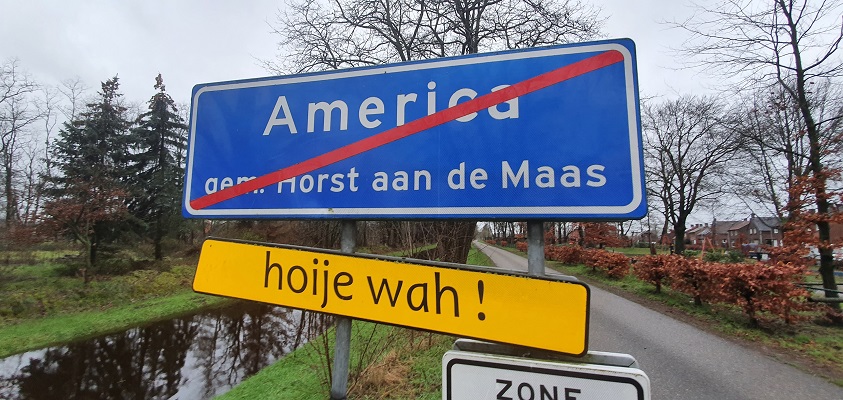 Wandeling over Turfstekerspad in America