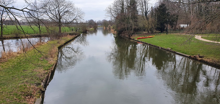 Wandeling over Trage Tocht Vechten bij de Kromme Rijn