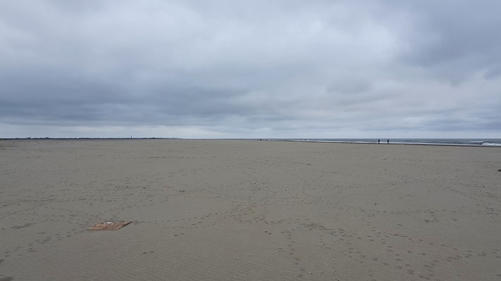 Wandeling op Texel van 't Horntje naar De Koog op het strand van de Noordzee