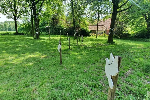 Wandelen over Kunstroute Mill 2021