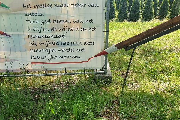 Wandelen over Kunstroute Mill 2021