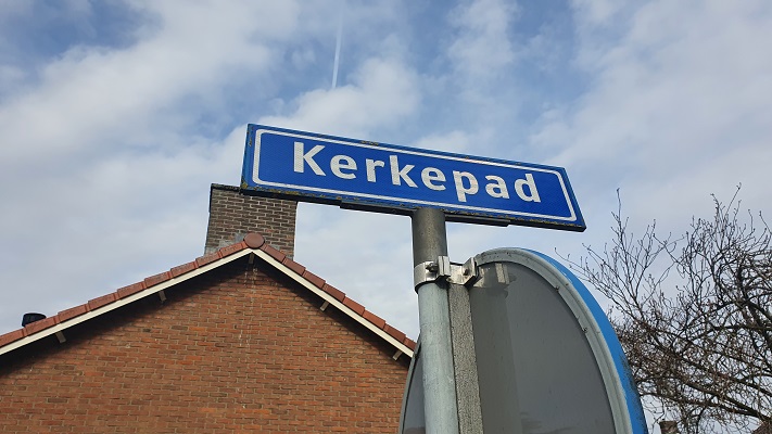 Klompenpad Hiensepad op het kerkepad
