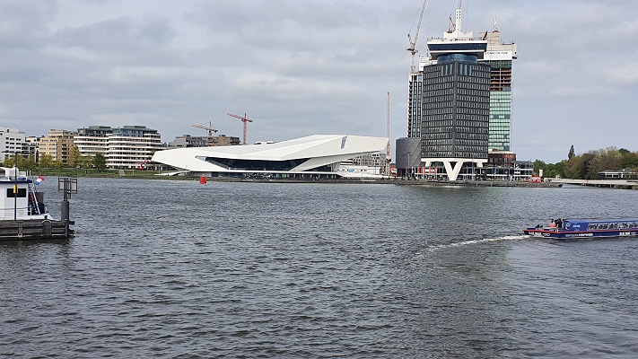 Wandeling over Trage Tocht Amsterdam bij het IJ en het Eye