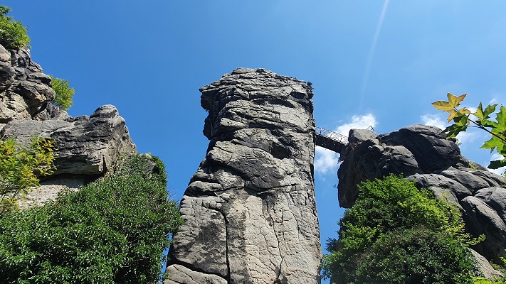Wandeling naar Externsteine in het Teutoburgerwald