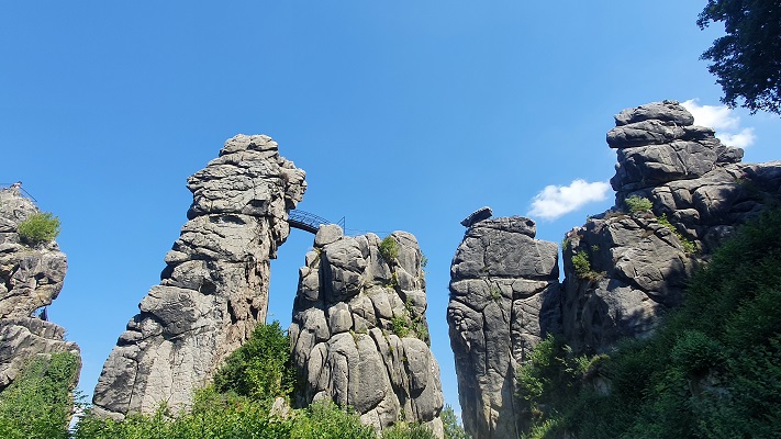 Wandeling naar Externsteine in het Teutoburgerwald