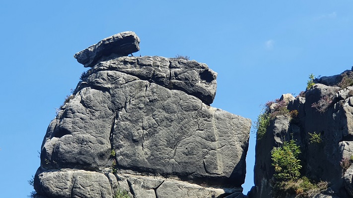 Wandeling naar Externsteine in het Teutoburgerwald