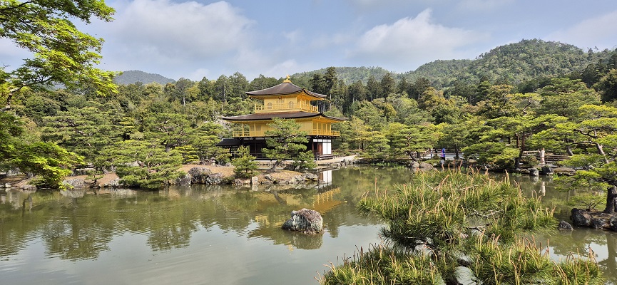 Wandeling in Kyoto naar Gouden Tempel en rotstuin