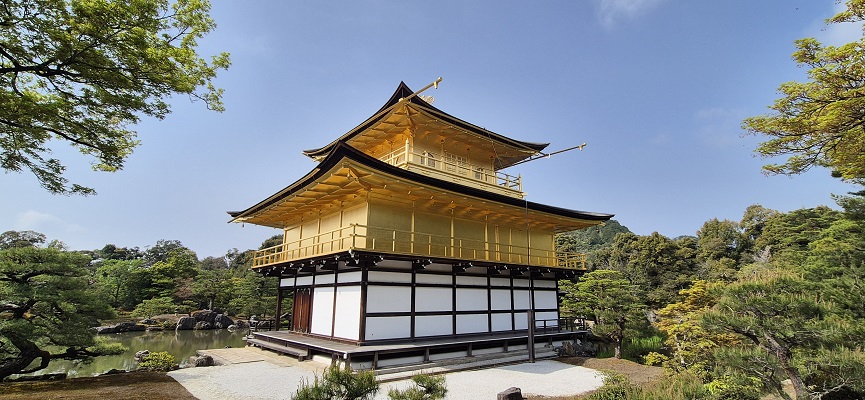Wandeling in Kyoto naar Gouden Tempel en rotstuin